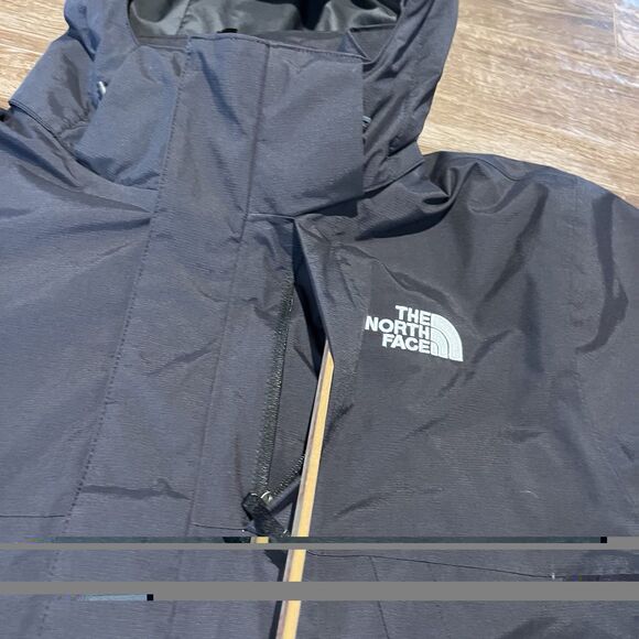 The North Face Dryvent Mono Mountain Jacket Mens Medium Black Hooded Outdoor - Picture 6 of 16